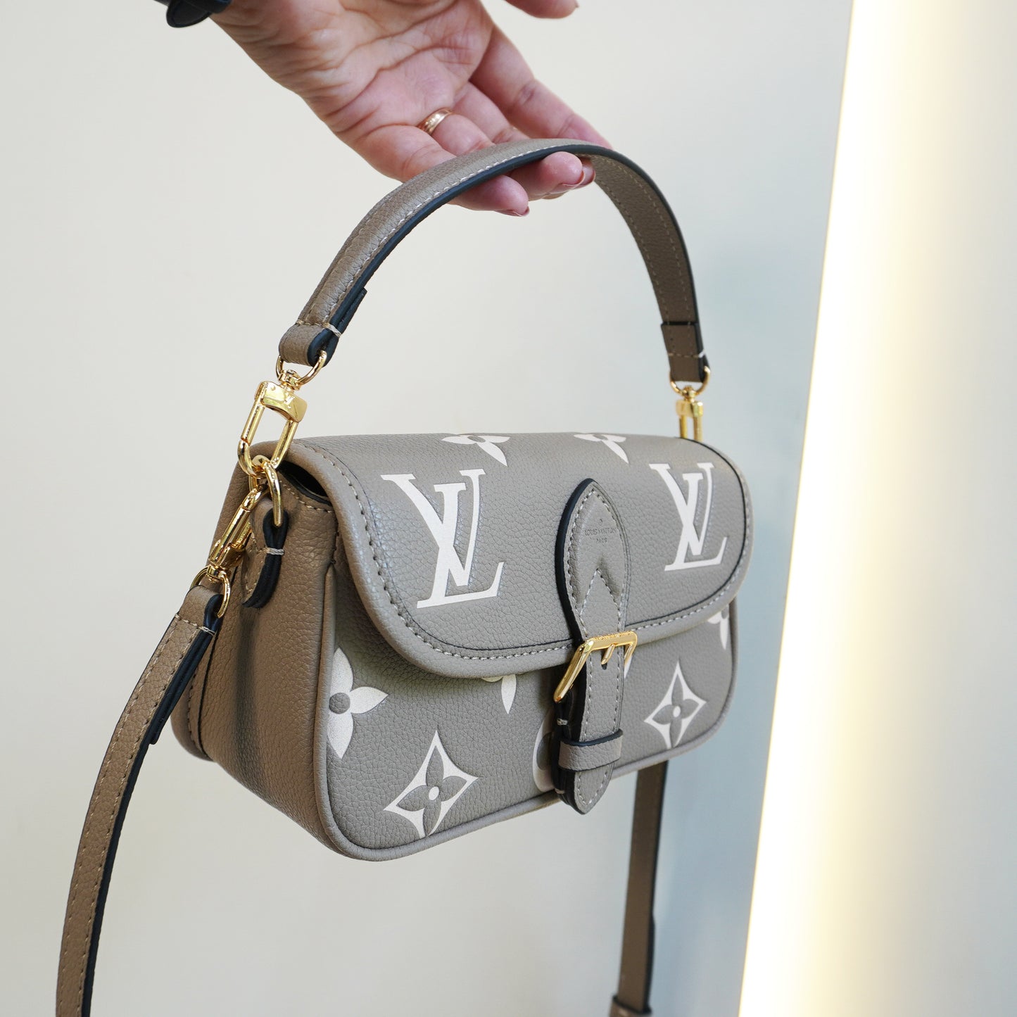 LV03 Mini Sling Bag - Beige (Ultra Premium Double Box)