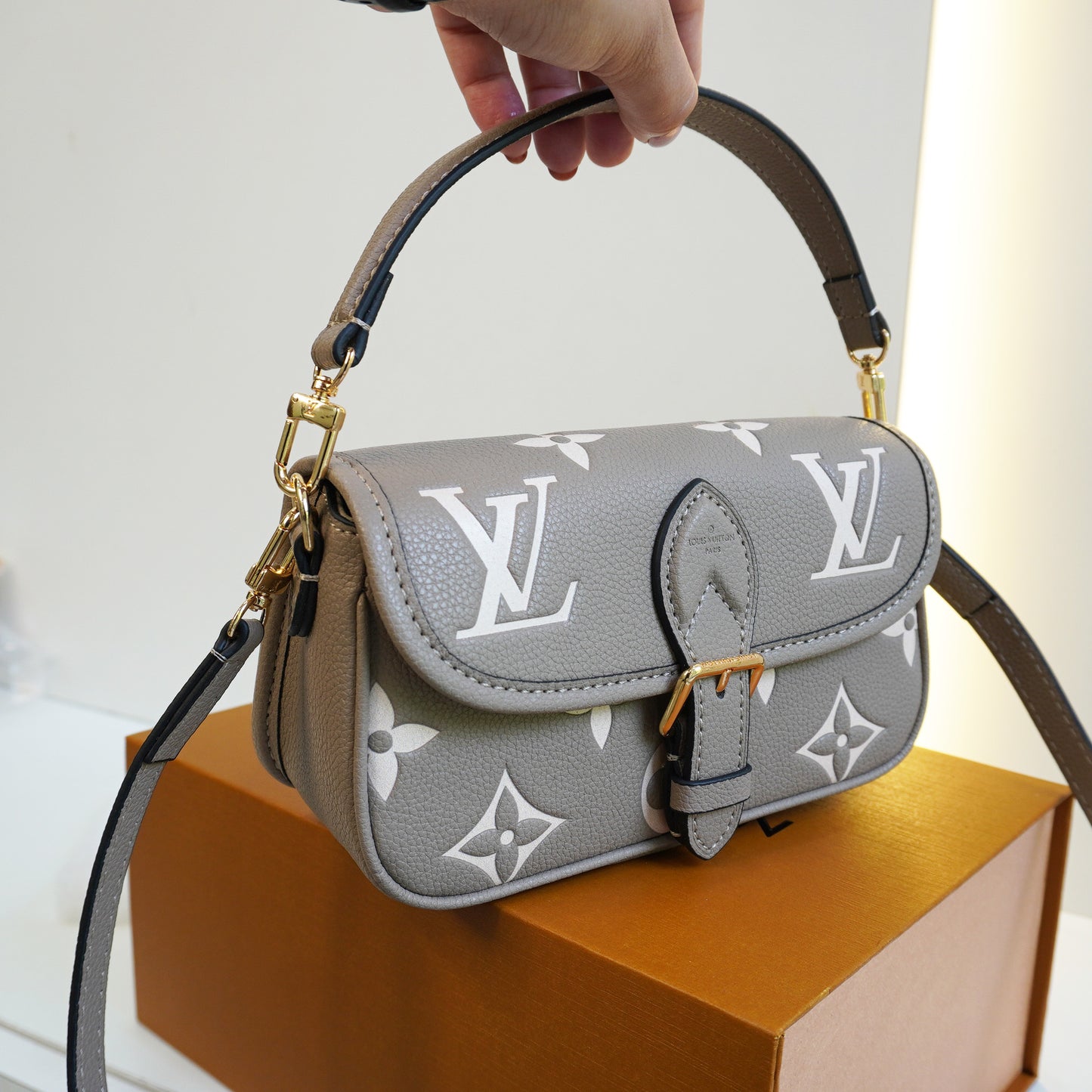 LV03 Mini Sling Bag - Beige (Ultra Premium Double Box)