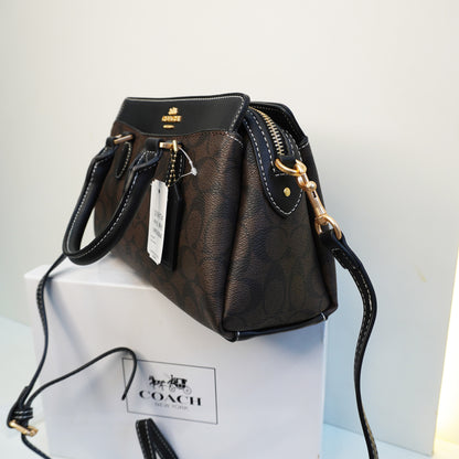 CH Darcie Satchel Bag - Coffee Black