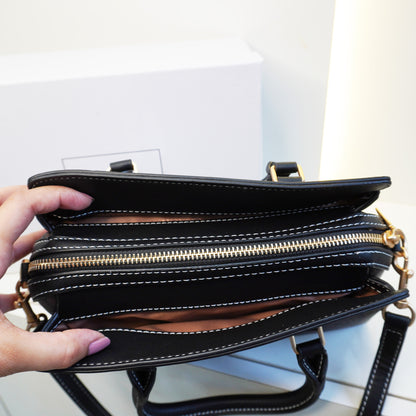 CH Darcie Satchel Bag - Coffee Black