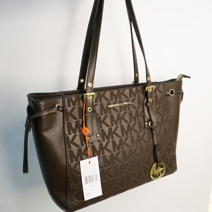 MK04 3 Compartment Tote Bag - Olive Green Colour