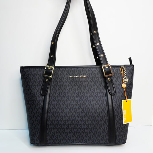 MK05 Tote Bag - Black Monogram