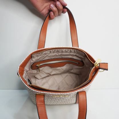 MK08 Satchel Bag With Detachable Sling - White