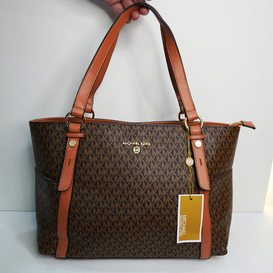 MK04 Large Tote Bag - Brown