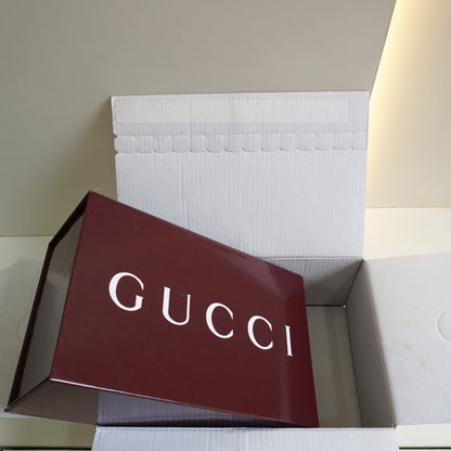 GG01 - Glossy Mini Chain Bag with Sculpted Buckle - Black