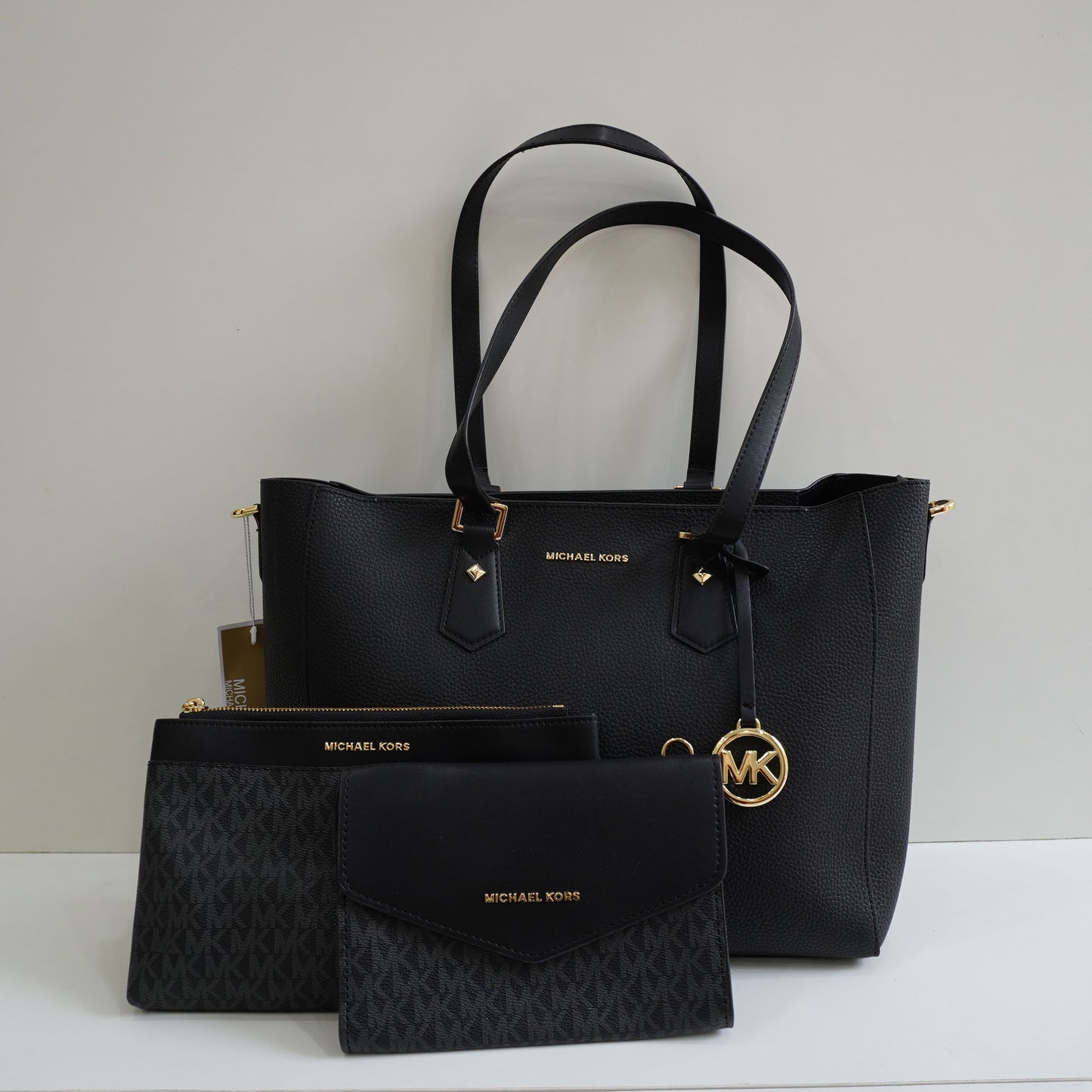 MK777 - 3 in 1 Tote Set - Black