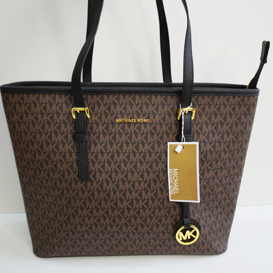 MK32 Tote Bag - Coffee Monogram