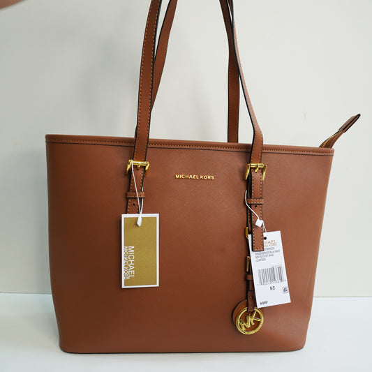 MK32 Classic Structured Tote Bag - Tan