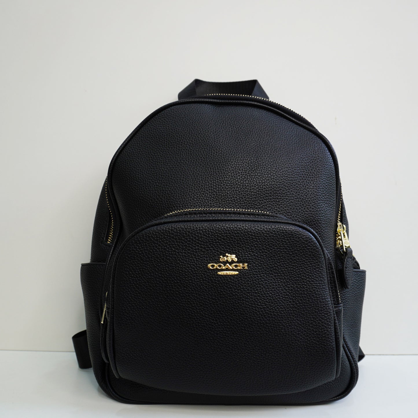 CH01 Elegant Signature Print Backpack - All Black