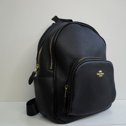 CH01 Elegant Signature Print Backpack - All Black