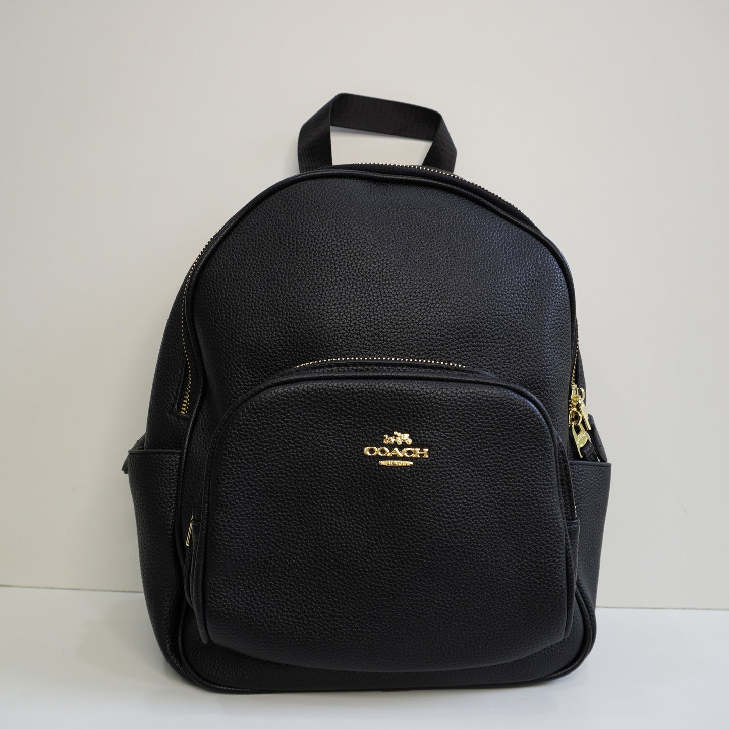 CH01 Elegant Signature Print Backpack - All Black