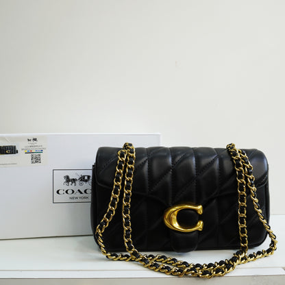 CH33 Quilted Tabby - Black