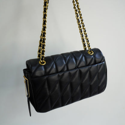 CH33 Quilted Tabby - Black