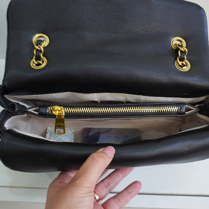 CH33 Quilted Tabby - Black