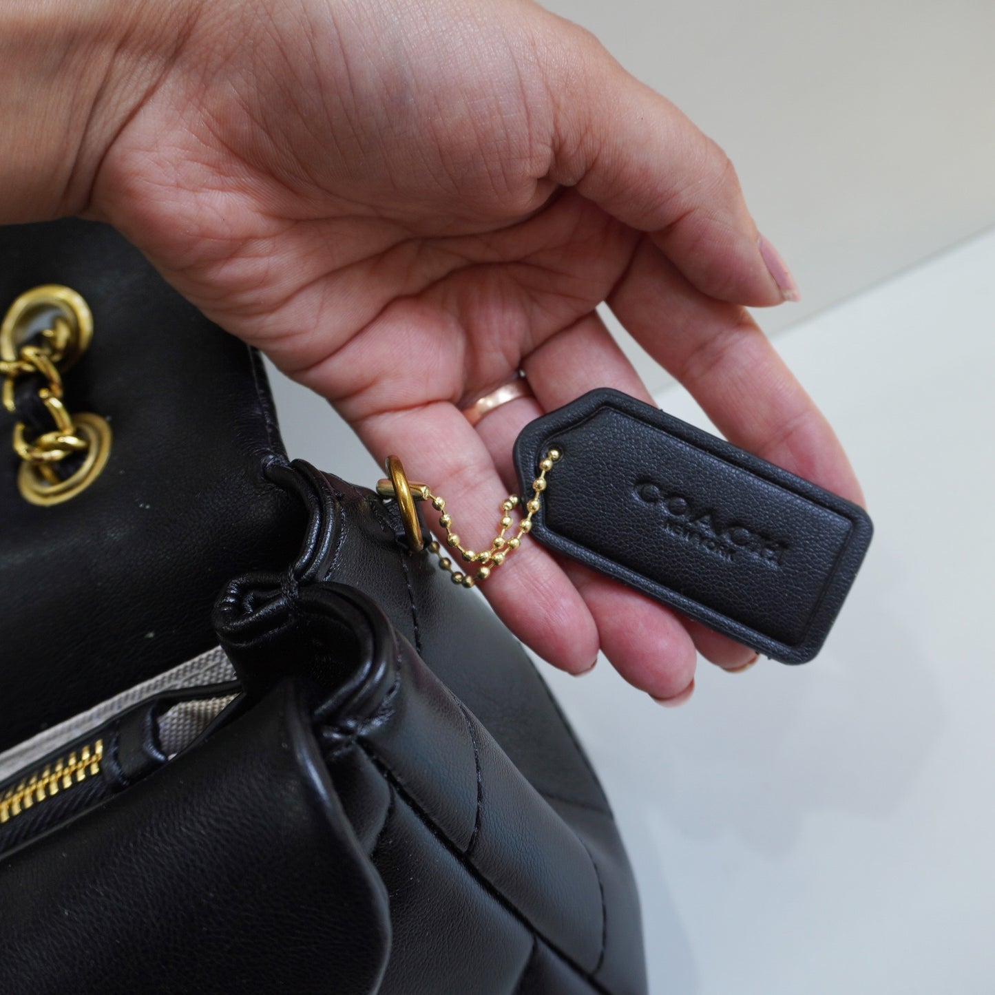 CH33 Quilted Tabby - Black