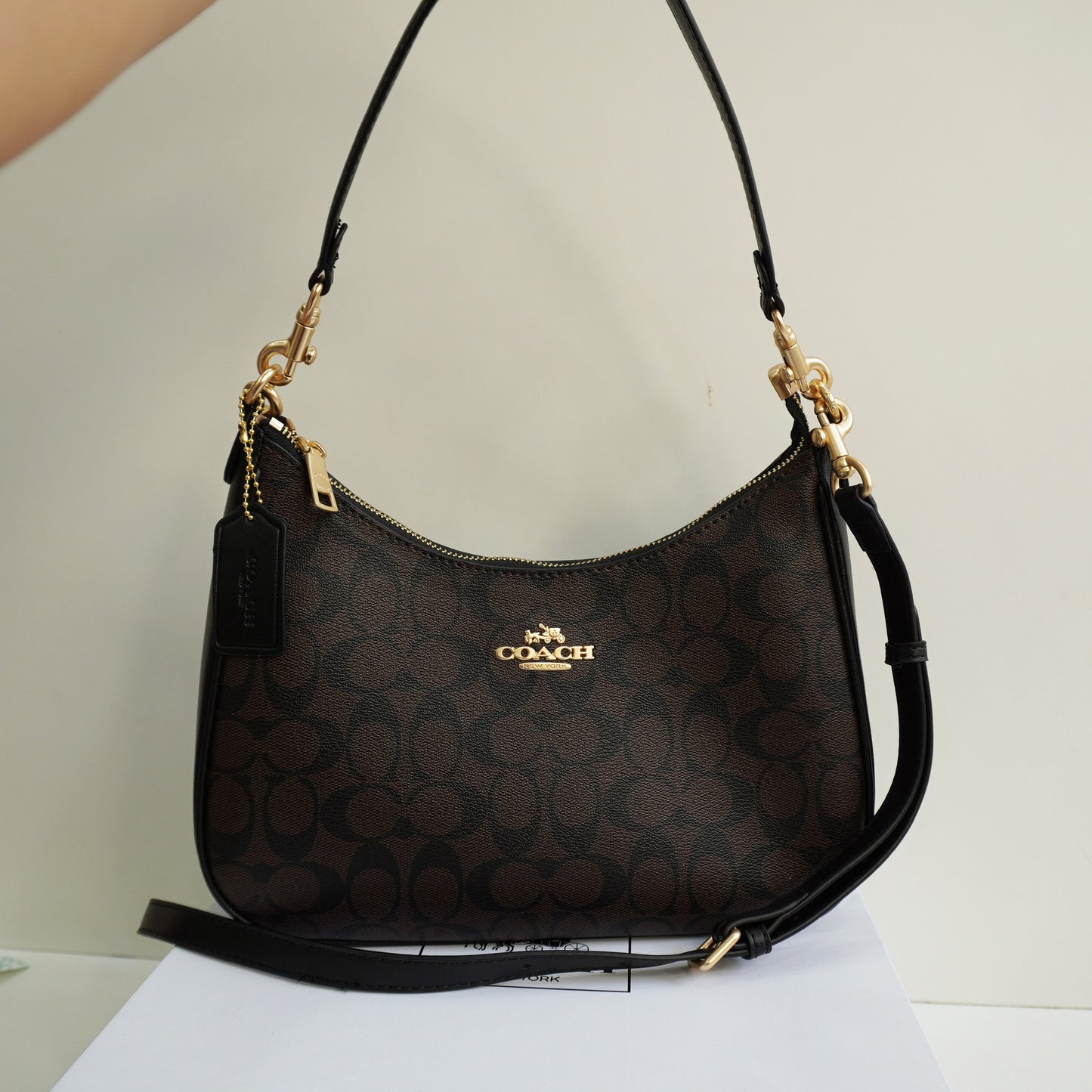 CH22 Classic Monogram Shoulder Bag - Coffee (Brown Box)