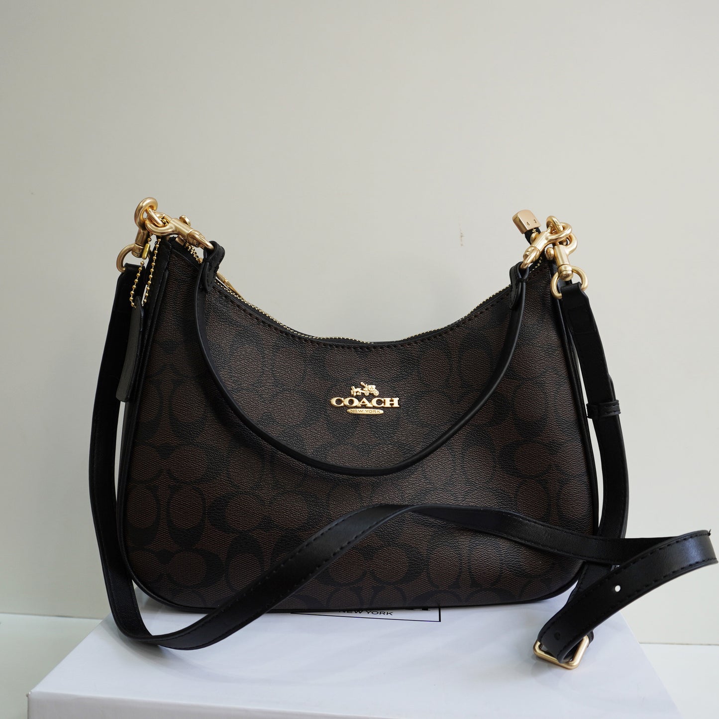 CH22 Classic Monogram Shoulder Bag - Coffee (Brown Box)