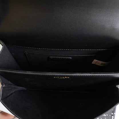 YSL 3 - Chic Black Structured Shoulder Bag