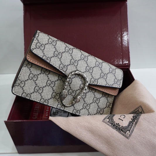 GG01 - Mini Chain Bag with Sculpted Buckle - Signature Colour