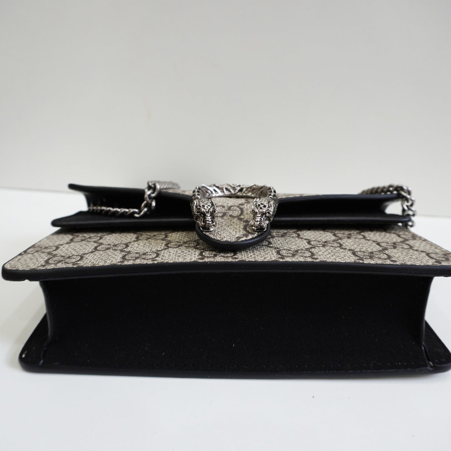 GG01 - Mini Chain Bag with Sculpted Buckle - Signature Black Colour