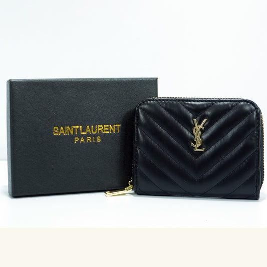 YS55 - Mini Wallet (Quilted Black)