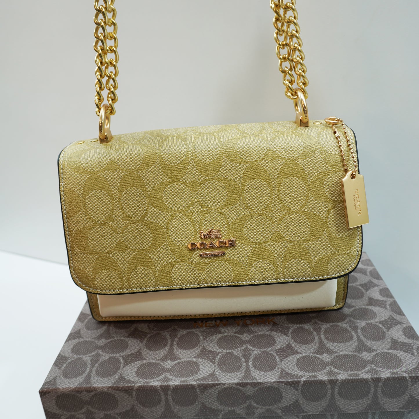 CH55 Klare Shoulder/Sling Bag - Apricot white