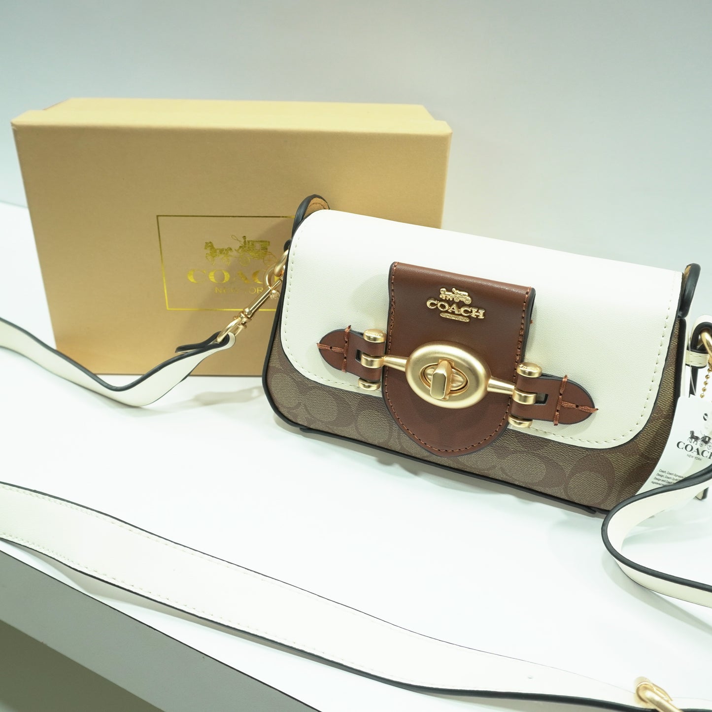 CH 69 BRIE Sling/Crossbody Bag - White Apricot
