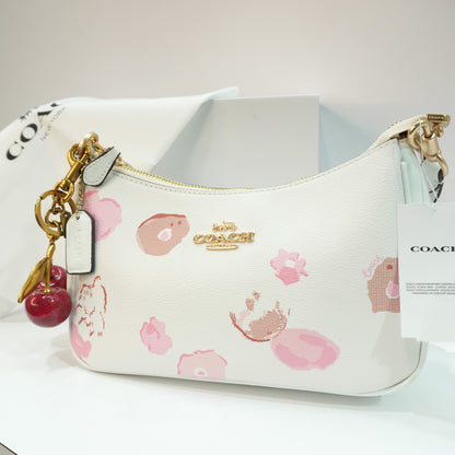 CH Teri Sling Bag - White with Pink Petal Print