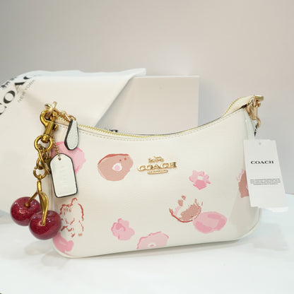 CH Teri Sling Bag - White with Pink Petal Print