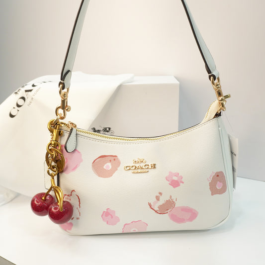 CH Teri Sling Bag - White with Pink Petal Print