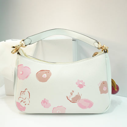CH Teri Sling Bag - White with Pink Petal Print