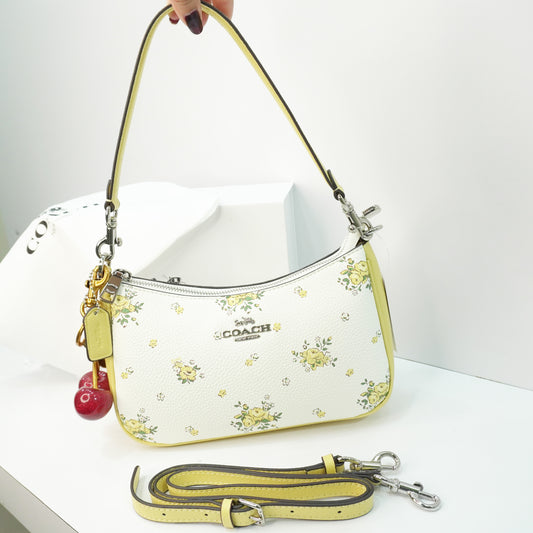 CH Teri Sling Bag - White/Yellow with Yellow Flower Print