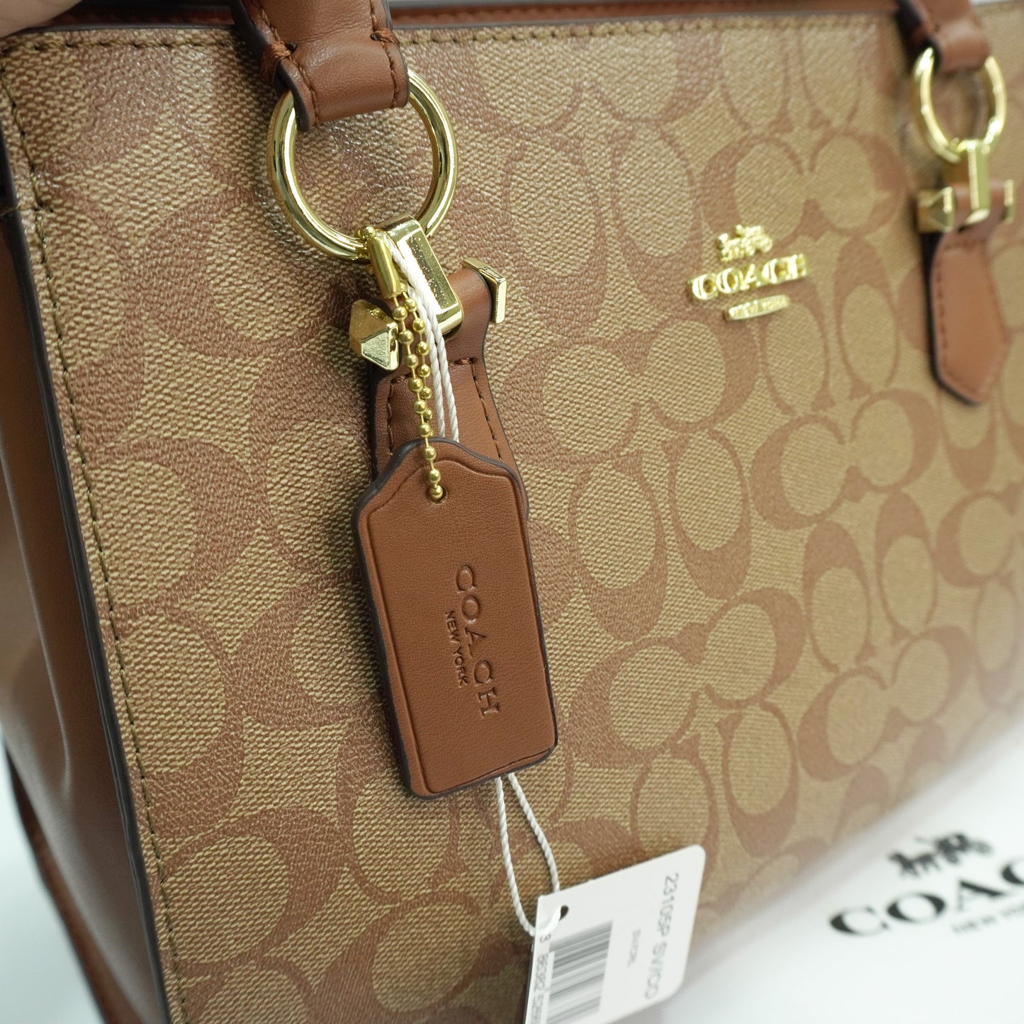 CH Satchel - Tan Signature Print