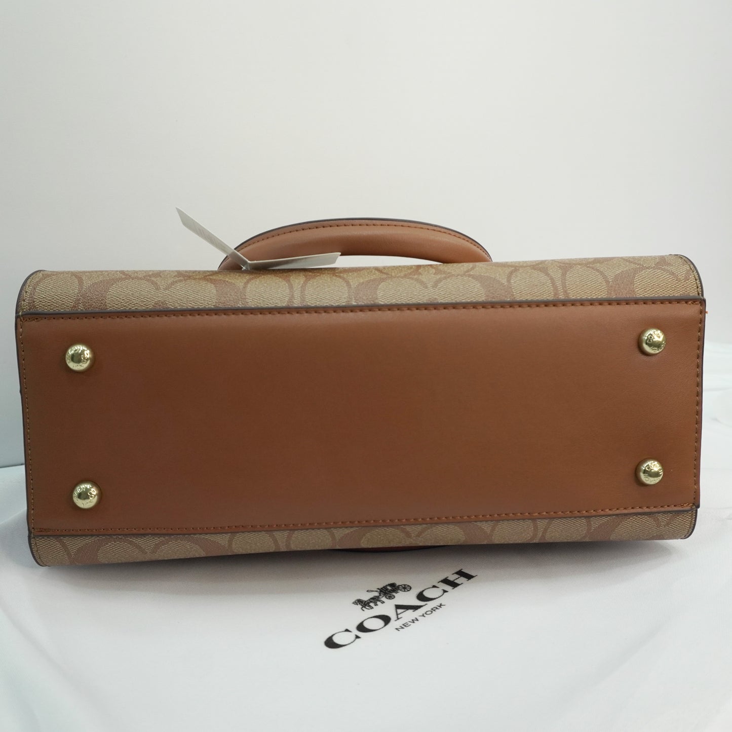 CH Satchel - Tan Signature Print