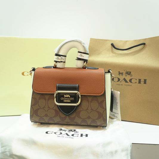 CH303 - Sling Bag - Tan/Signature Print