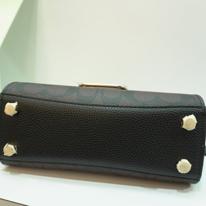 CH303 - Sling Bag - Black/Coffee Signature Print