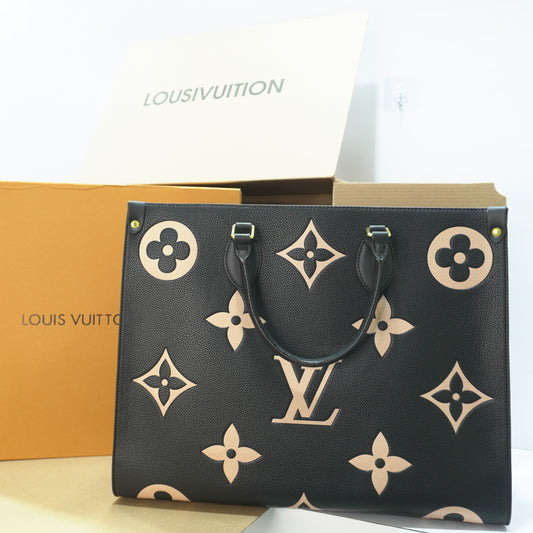 LV123 - OTG Tote - Black Monogram Double Box
