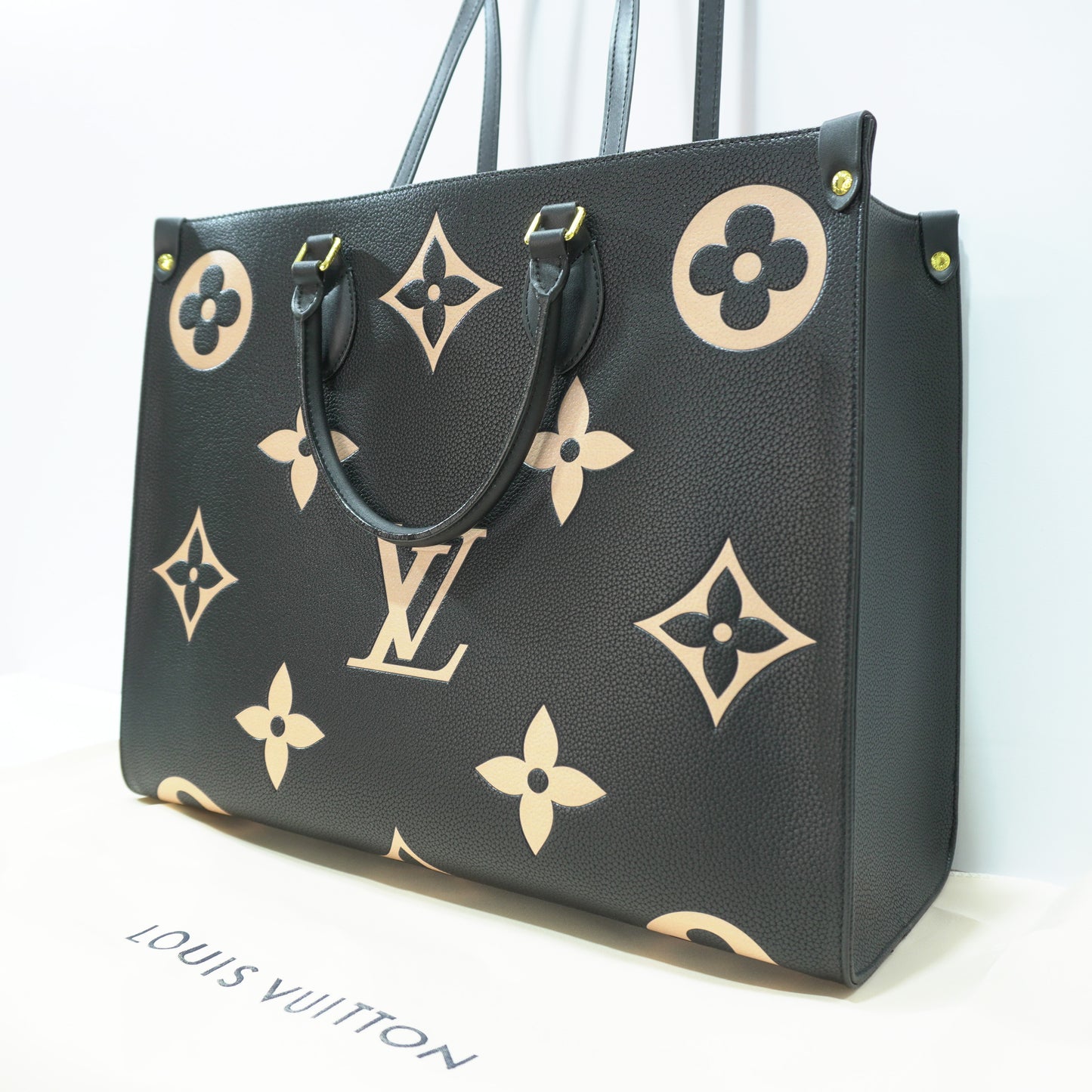 LV123 - OTG Tote - Black Monogram Double Box