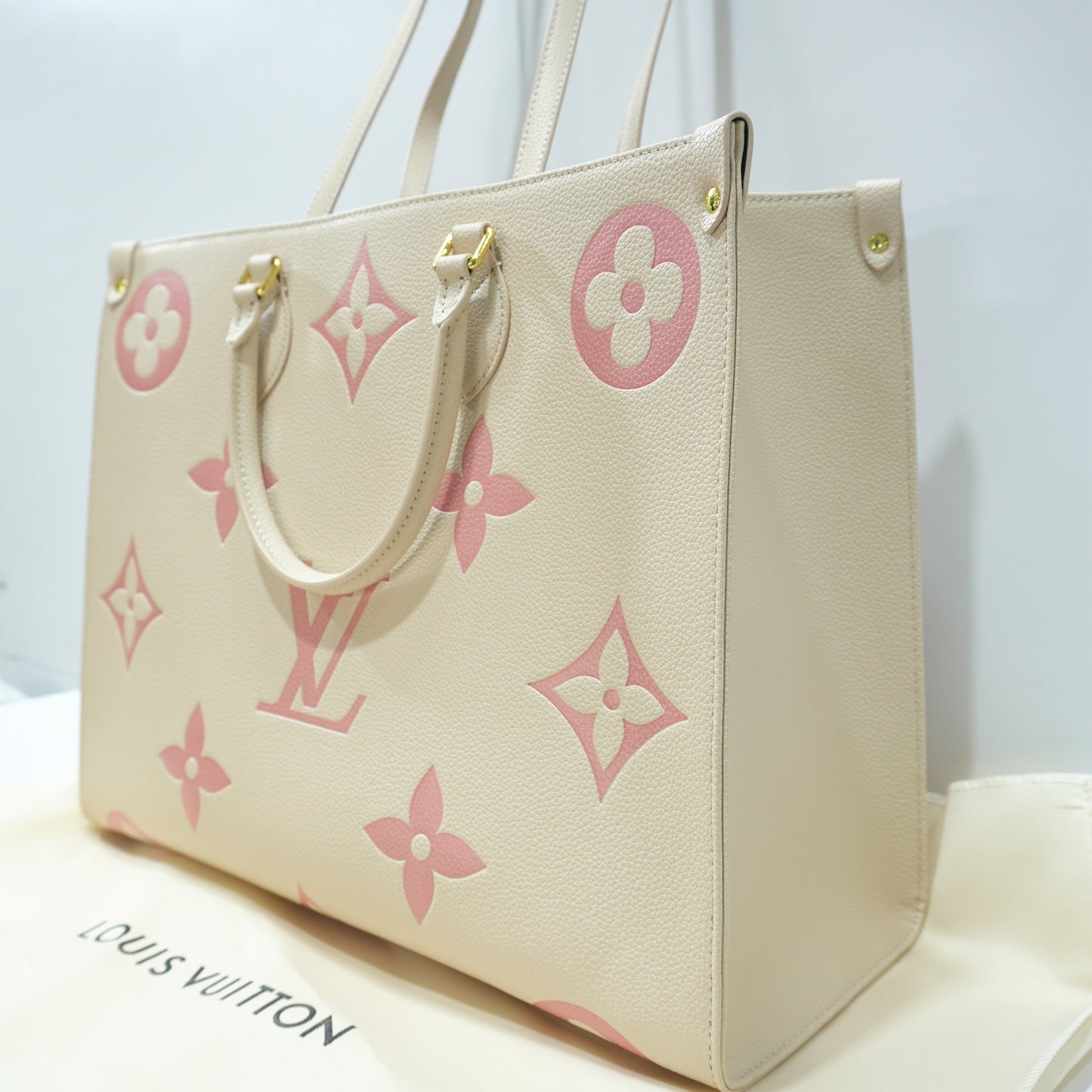 LV123 - OTG Tote - Beige Pink Double Box