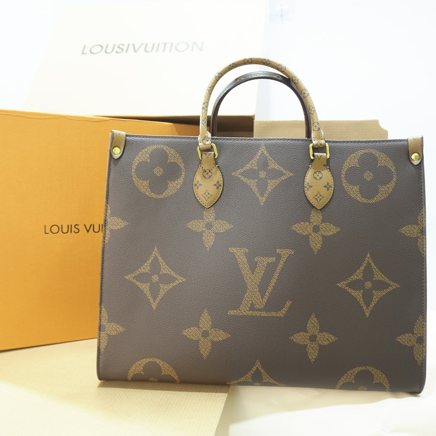 LV123 - OTG Tote - Cappucino Double Box