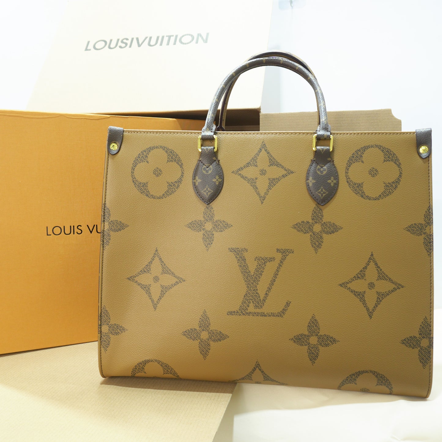 LV123 - OTG Tote - Cappucino Double Box
