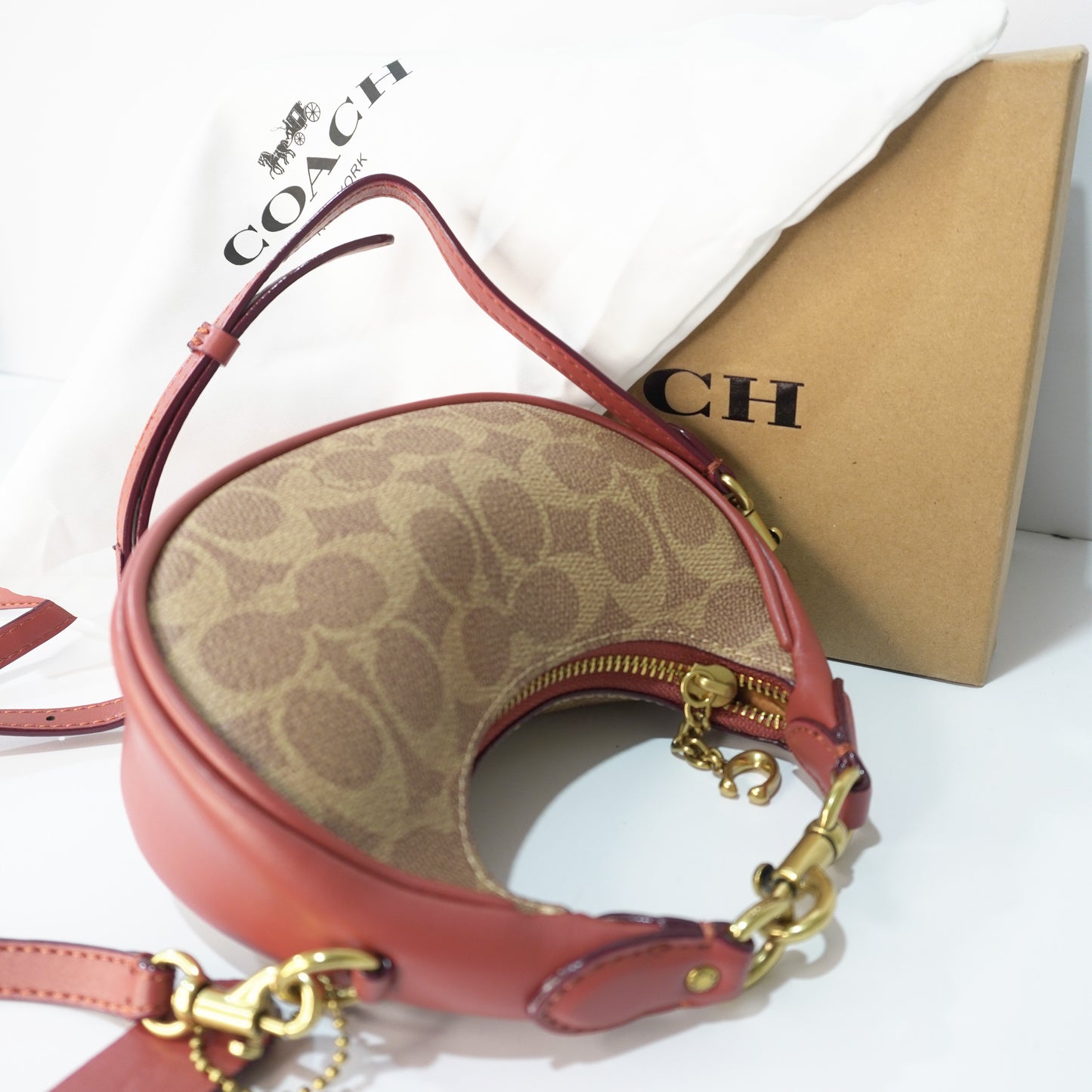 CH Jonie Bag - Signature Print Tan Brown (Ultra Premium)