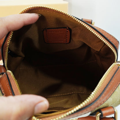 CH717 - Duffle Style Sling- Signature Tan Beige