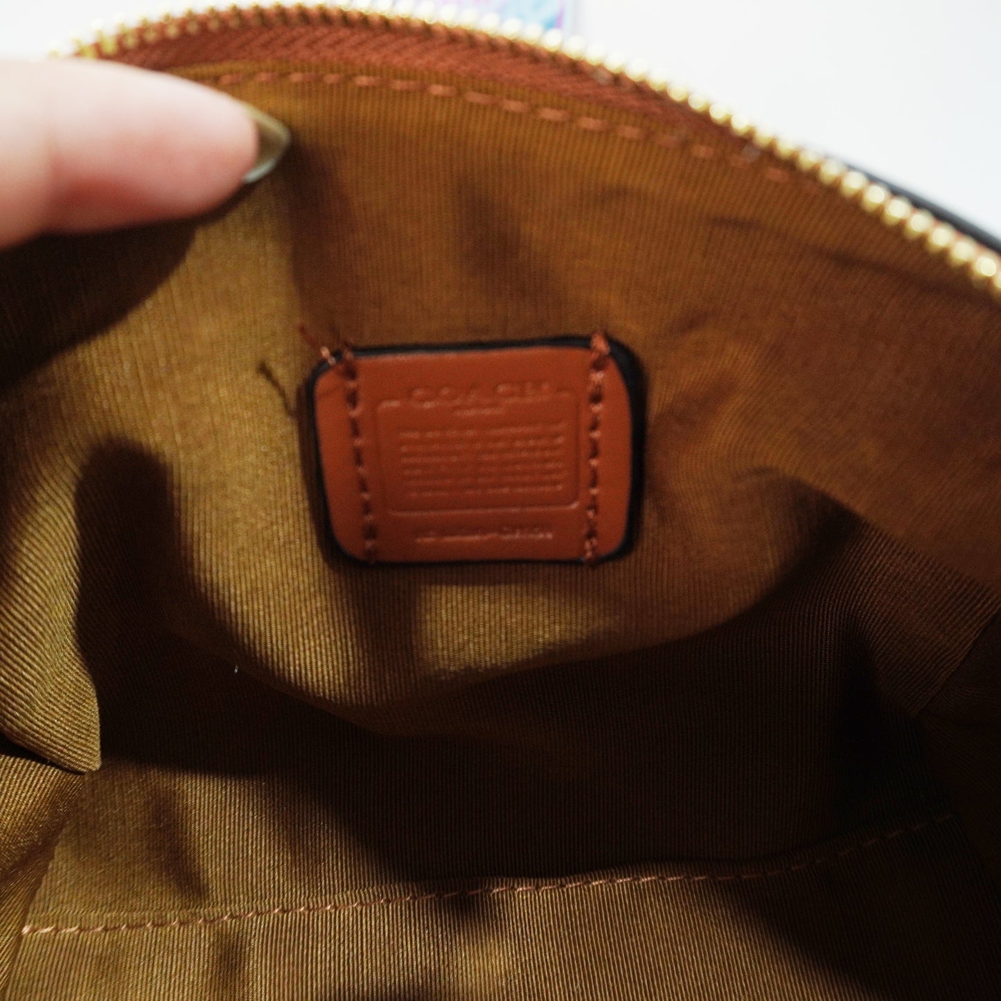 CH717 - Duffle Style Sling- Signature Tan Beige