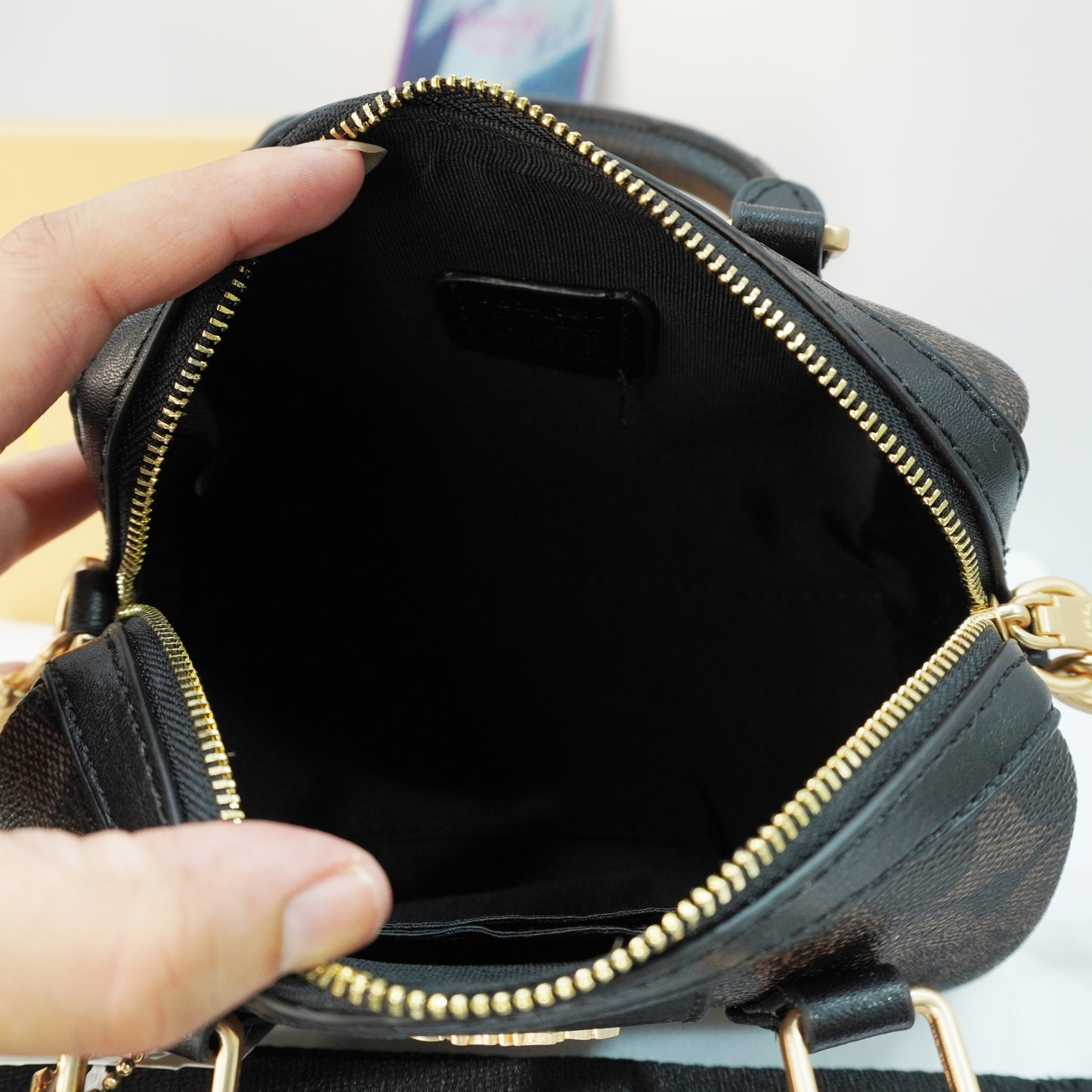 CH717 - Duffle Style Sling - Black Coffee Colour