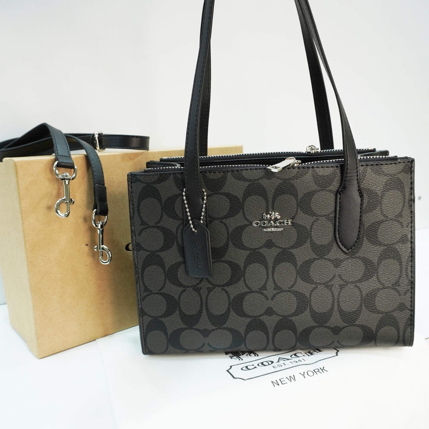 CH151 - MINIE Tote - Black Grey