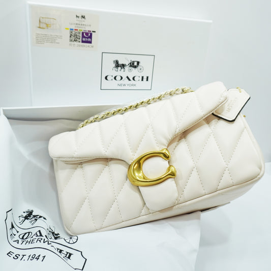 CH C Label (26) - Quilted - White