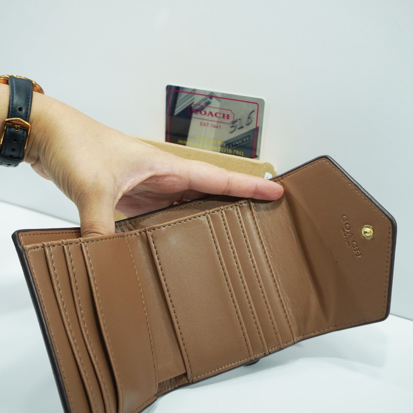 CH11 - Wallet - Tan/Black  Ultra Premium Quality