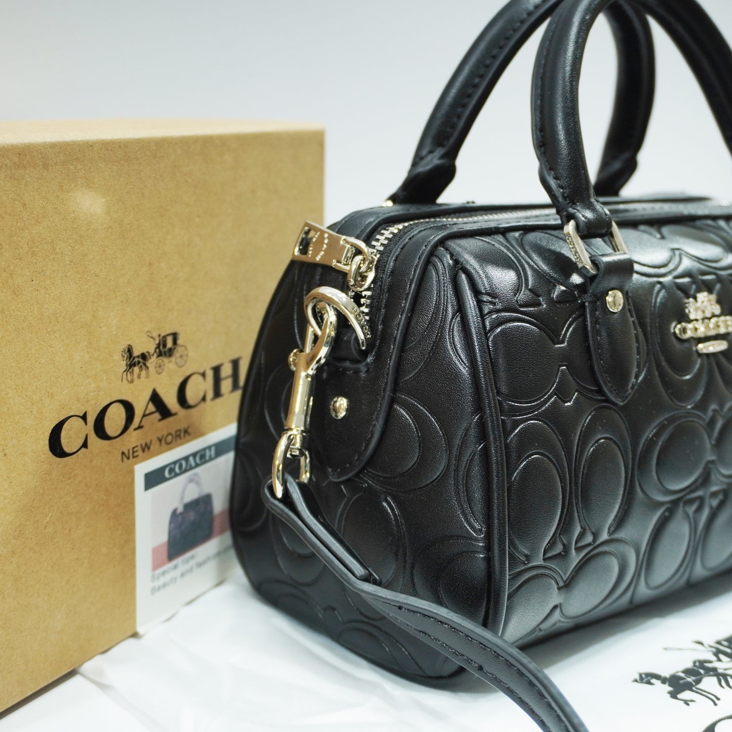 CH345 - Duffle Style Sling - Black Monogram