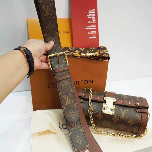 LV777 - Trunk Style Sling/Shoulder - Brown Monogram Double Box